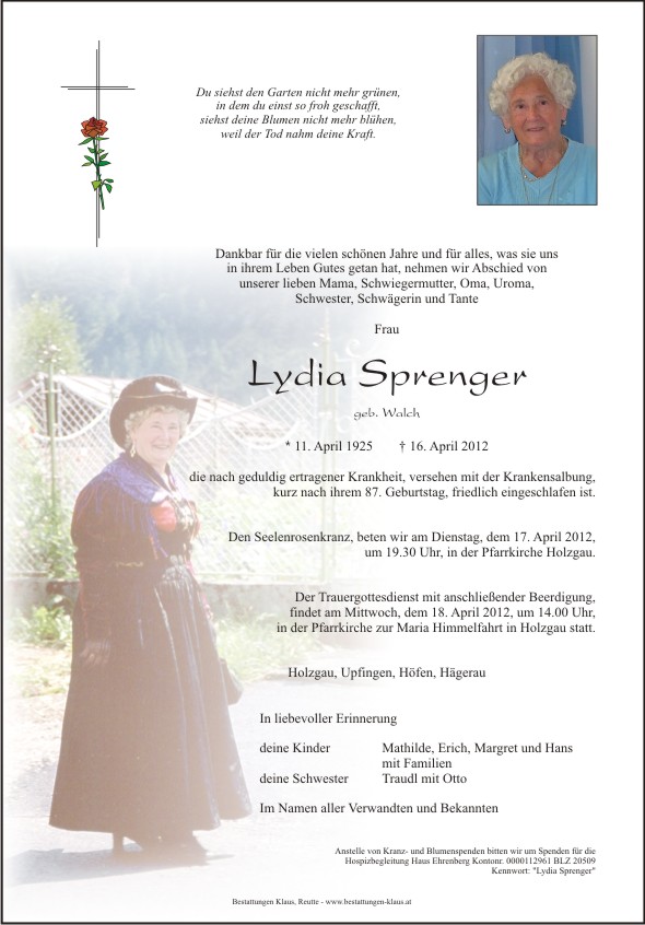 Lydia Sprenger
